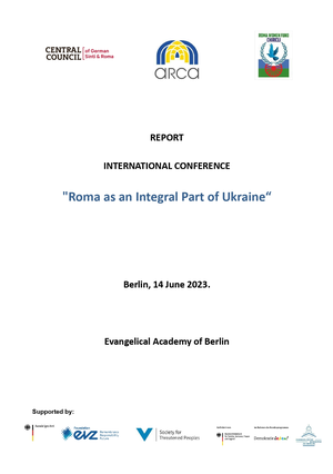 Report  international conference "Roma as an Integral Part of Ukraine“